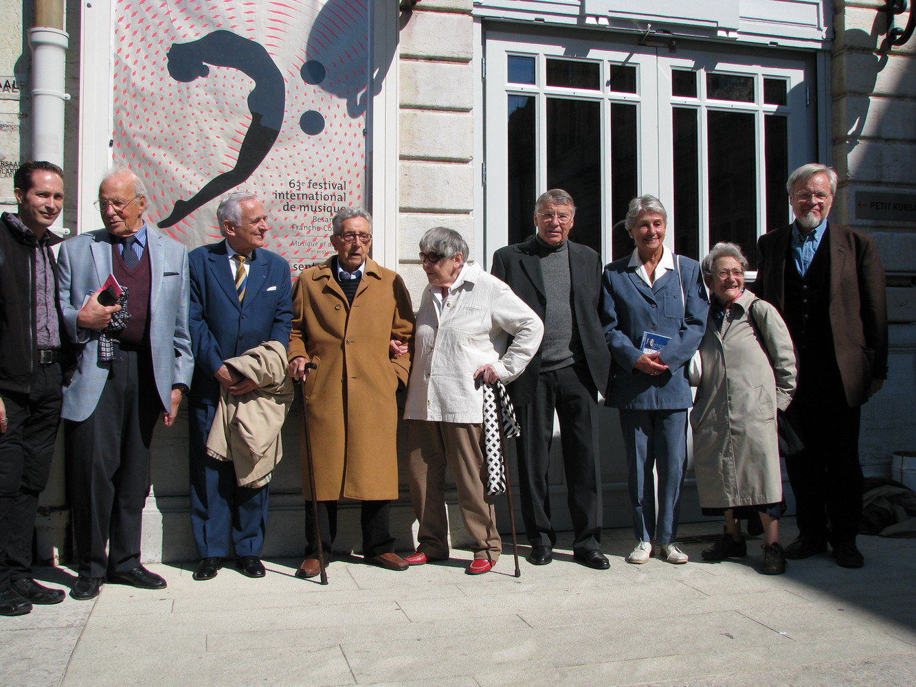 Witnesses to Lipatti's last recital with producers, biographers, etc