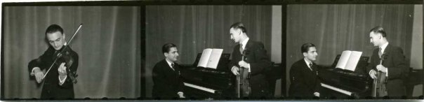 Lipatti and an unidentified violinist