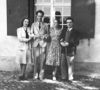 with his wife Madeleine and Frank Martin and his wife