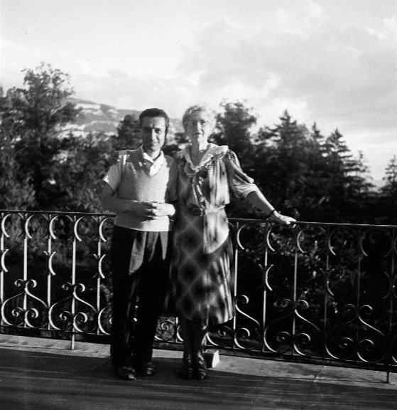 with Nadia Boulanger, October 1950